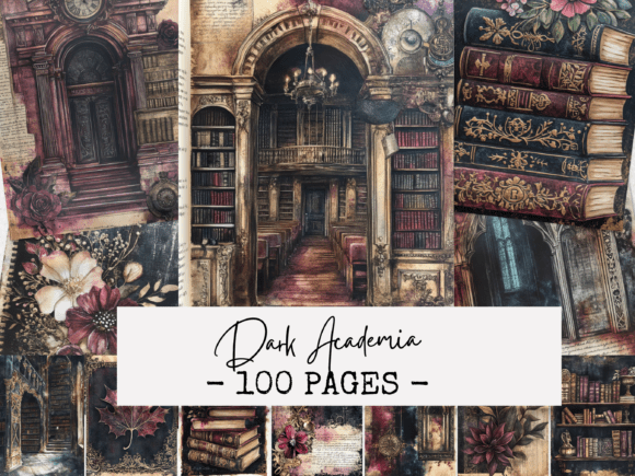 Download Dark Academia Junk Journal Papers - Junk journal Collection