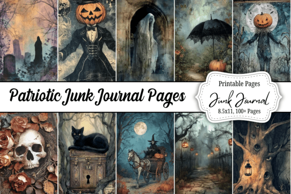 Download 100 Spooky Halloween Junk Journal - Junk journal Collection