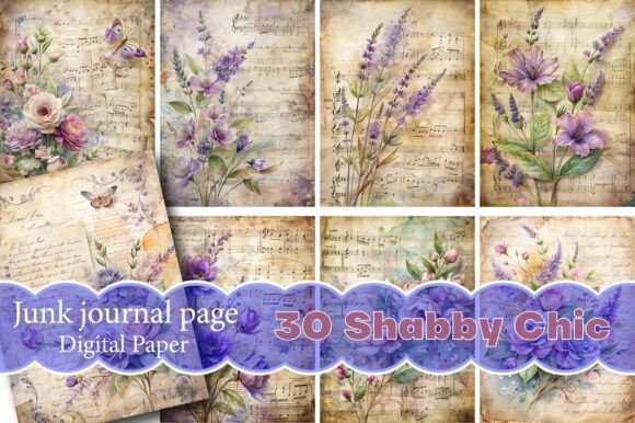 Download Shabby Chic Junk Journal Pages - Junk journal Collection