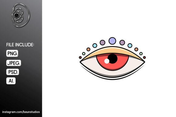 Download Eye Bohemian Decor Cartoon Illustration - Bohemian Collection