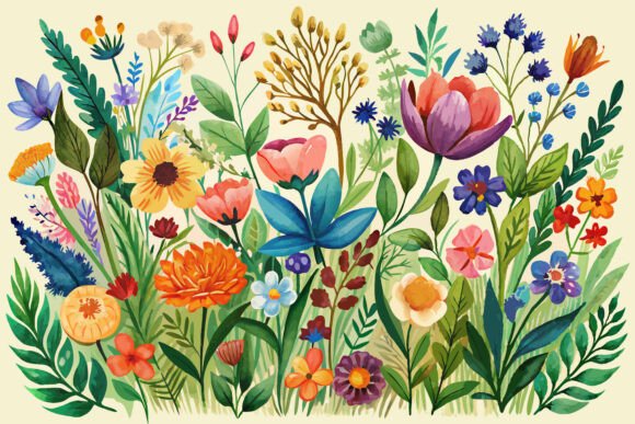Download Boho Watercolor Wildflowers - Premium Resources