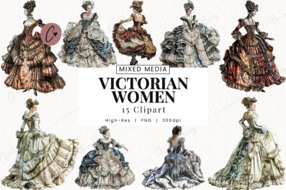 Download Victorian Woman Clipart, Vintage Clipart - Vintage clipart Collection