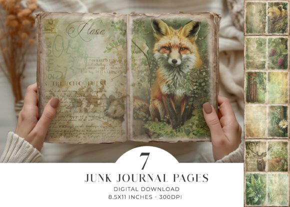Download Woodland Animals Junk Journal Pages - Junk journal Collection