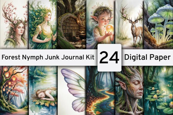 Download Forest Nymph Junk Journal Kit - Junk journal Collection