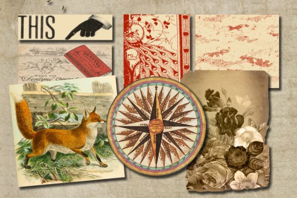 Download Vintage Junk Journal Embellishments - Junk journal Collection