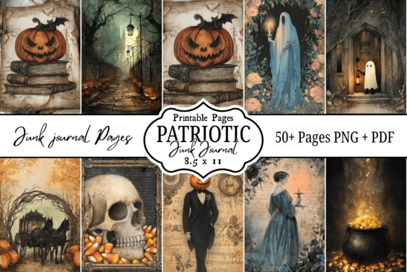 Download 50 Spooky Halloween Junk Journal - Junk journal Collection