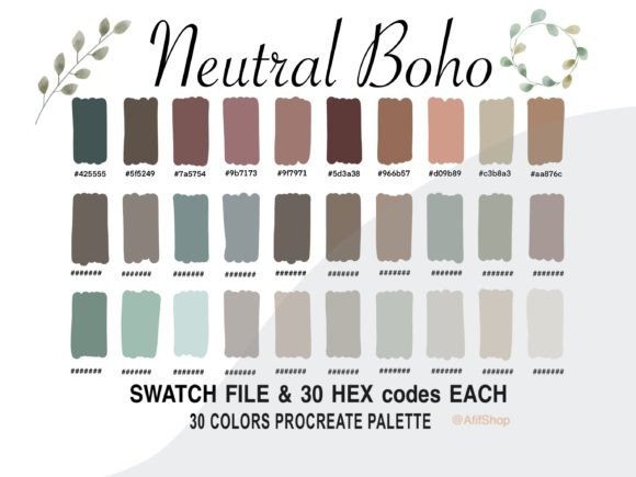 Download Neutral Boho Color Palette, IPad - Premium Resources