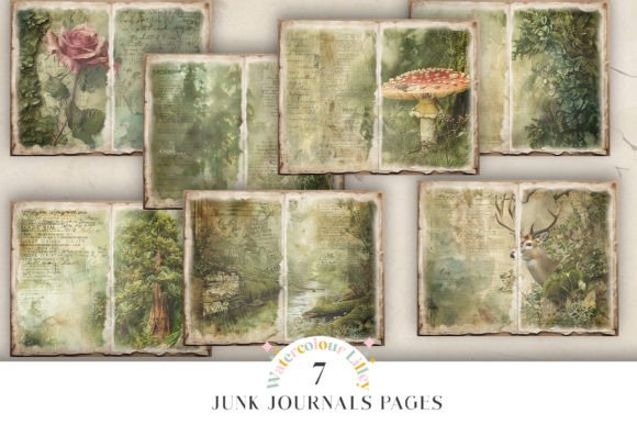 Download Forest Junk Journal Pages - Junk journal Collection