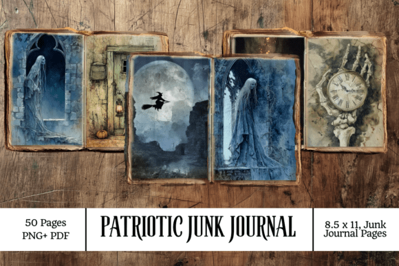 Download Halloween Junk Journal Kit 50 Pages - Junk journal Collection