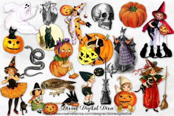 Download Halloween Vintage Clipart Spooky Scary - Vintage clipart Collection